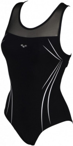 Dámské plavky Arena Julie Cross Back One Piece Black/White Dámské plavky Arena Julie Cross Back One Piece Black/White