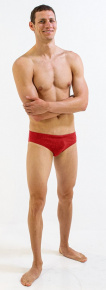 Pánské plavky Finis Brief Solid Red