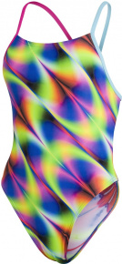 Speedo Allover Tie-Back 1 Piece Punchy Pink/Light Adriatic/Siren Red Speedo Allover Tie-Back 1 Piece Punchy Pink/Light Adriatic/Siren Red