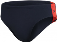 Pánské plavky Speedo Boom Logo Splice 7cm Brief True Navy/Dragonfire Orange Pánské plavky Speedo Boom Logo Splice 7cm Brief True Navy/Dragonfire Orange