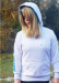 Dětská mikina BornToSwim Sweatshirt Hoodie Junior White/Turquoise