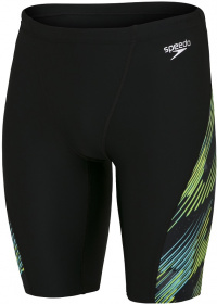 Speedo Allover V-Cut Jammer Black/Light Adriatic/Acid/USA Charcoal Speedo Allover V-Cut Jammer Black/Light Adriatic/Acid/USA Charcoal
