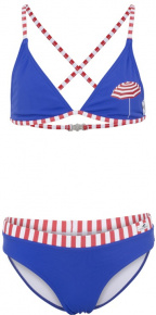 Dívčí dvoudílné plavky Aquafeel Parasole Bikini Girls Blue/Red