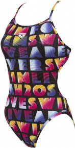 Dámské plavky Arena Pop Reversible Challenge Back One Piece Black/Multi Dámské plavky Arena Pop Reversible Challenge Back One Piece Black/Multi