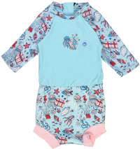 Kojenecké plavky Splash About Happy Nappy Sunsuit Hidden Treasure Kojenecké plavky Splash About Happy Nappy Sunsuit Hidden Treasure