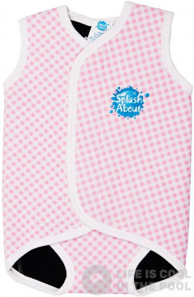 Dětský neopren Splash About Baby Wrap Pink Cube