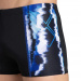 Pánské plavky Arena Infinite Stripe Short Black/Neon Blue/Multi