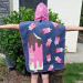 Dětské pončo BornToSwim Ice Cream Poncho Junior Blue/Pink