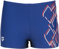 Chlapecké plavky Arena Shimmery Short Junior Royal/Fluo Red