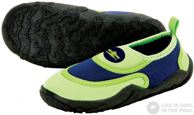 Dětské boty do vody Aqualung Beachwalker Kids Green/Navy Blue