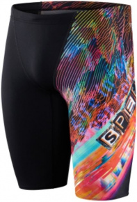 Speedo Glitche V-Cut Placement Jammer Black/Salso/Blue Flame/Atomic Lime Speedo Glitche V-Cut Placement Jammer Black/Salso/Blue Flame/Atomic Lime
