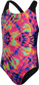 Speedo Digital Placement Splashback Girl Black/Pink/Lime/Neon Absinthe/Blue Flame Speedo Digital Placement Splashback Girl Black/Pink/Lime/Neon Absinthe/Blue Flame