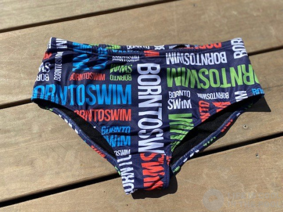 Pánské plavky BornToSwim Logo Brief Navy