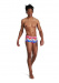 Pánské plavky Speedo Rainbow Wave 17cm Club Training Allover Brief Magenta/Fluro Pink/Ultraviolet/Pool