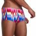 Pánské plavky Speedo Rainbow Wave 17cm Club Training Allover Brief Magenta/Fluro Pink/Ultraviolet/Pool