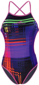 Dámské plavky Aquafeel Neon Stripes Mini-Crossback Multi Dámské plavky Aquafeel Neon Stripes Mini-Crossback Multi