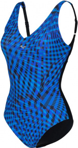 Arena Women Bodylift Swimsuit Cloe Wing Back AO C-Cup Black/Multi