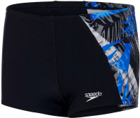 Chlapecké plavky Speedo Digital Panel Aquashort Boy Black/Pool/Chroma Blue/White