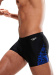 Pánské plavky Speedo Allover V-Cut Aquashort Black/Chroma Blue