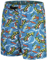 Chlapecké plavecké šortky Speedo Printed 15 Watershort Boy Bolt/Bright Yellow/Salso/Lawn