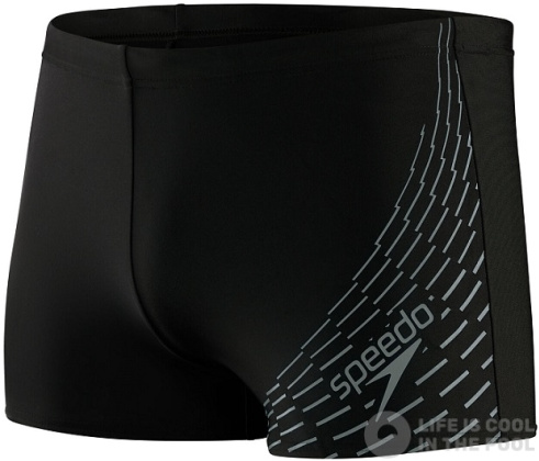 Pánské plavky Speedo Medley Logo Aquashort Black/Ardesia