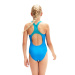 Dívčí plavky Speedo Medley Logo Medalist Girl Bondi Blue/Aquarium