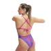 Dámské plavky Speedo Allover Digital Tieback Chroma Blue/Electric Pink