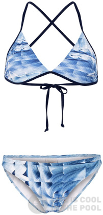 Dámské dvoudílné plavky Aquafeel Ice Cubes Sun Bikini Blue/White