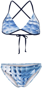 Dámské dvoudílné plavky Aquafeel Ice Cubes Sun Bikini Blue/White