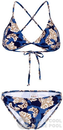 Dámské dvoudílné plavky Aquafeel Baroque Ornament Sun Bikini Blue