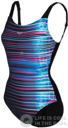 Dámské plavky Arena Bodylift Swimsuit U Back Maria C-Cup Black/Multi