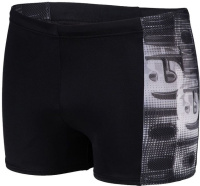 Pánské plavky Arena Overlap Swim Short Black/White Multi