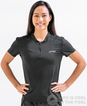 Dámské tričko Finis Tech Polo Womens Black