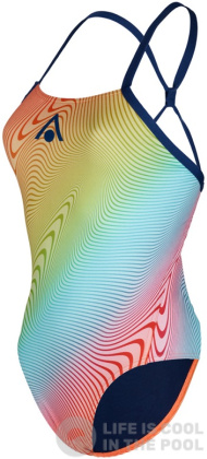 Dámské plavky Aqua Sphere Essential Tie Back Multicolor/Orange