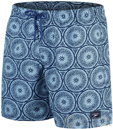 Pánské plavecké šortky Speedo Printed Leisure 18 Watershort Blue Tack/Ammonite