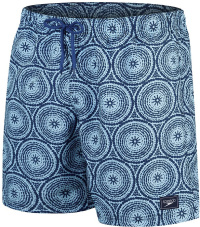 Pánské plavecké šortky Speedo Printed Leisure 18 Watershort Blue Tack/Ammonite