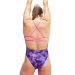 Dámské plavky Speedo Allover Digital Lattice Back Hyper Lights Black/Cobalt/Indigo Glow/Orchid