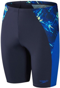 Pánské plavky Speedo Eco Endurance+ Splice Jammer Navy/Cobalt/Hypersonic Blue/Lemon