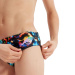 Chlapecké plavky Speedo 6.5cm Digital Allover Brief Boy Black/Hypersonic Blue/Orange/Lumo Green