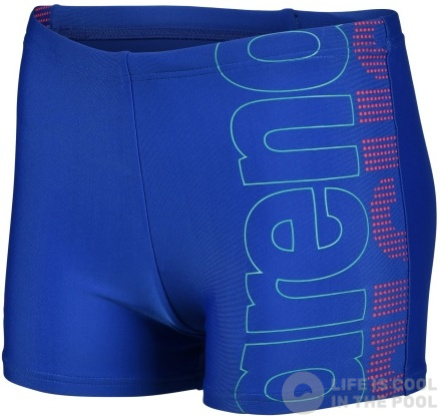 Chlapecké plavky Arena Boys Swim Short Graphic Royal/Fluo Red