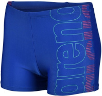 Chlapecké plavky Arena Boys Swim Short Graphic Royal/Fluo Red