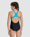 Dívčí plavky Arena Girls Multi Pixels Swim Pro Back Black/Turquoise