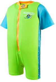 Dětská plavecká vesta Speedo Character Printed Float Suit Chima Azure Blue/Fluro Green