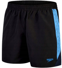 Pánské plavecké šortky Speedo Hyper Boom Splice 16 Watershort Black/Beach Blue/True Navy