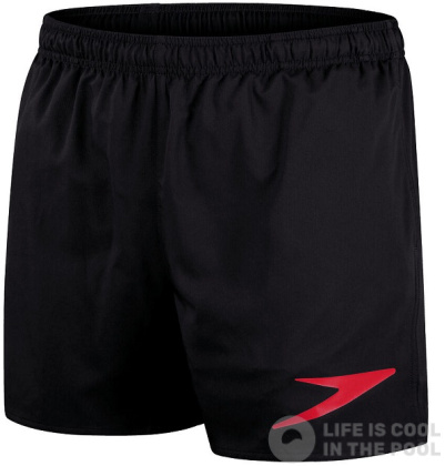 Pánské plavecké šortky Speedo Sport Logo 16 Watershort Black/Fed Red