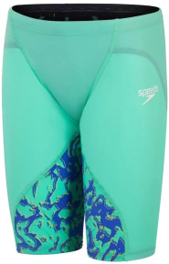 Pánské závodní plavky Speedo Fastskin LZR Ignite Jammer Green Glow/Cobalt Pop