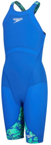 Speedo Fastskin LZR Ignite Kneeskin Girl Cobalt Pop/Green Glow Speedo Fastskin LZR Ignite Kneeskin Girl Cobalt Pop/Green Glow