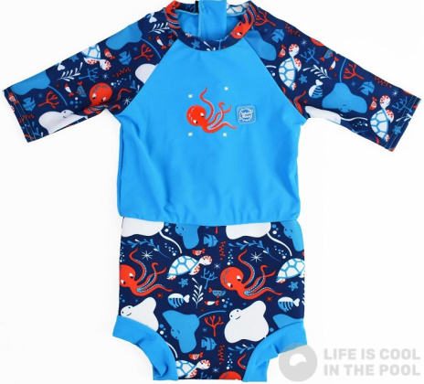 Kojenecké plavky Splash About Happy Nappy Sunsuit Under the Sea