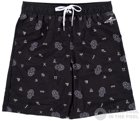 Pánské plavecké šortky Aquafeel Mystical Universe Bermudas Black