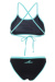 Dámské plavky Dámské plavky Aquafeel Flash Mini-Crossback Black/Blue